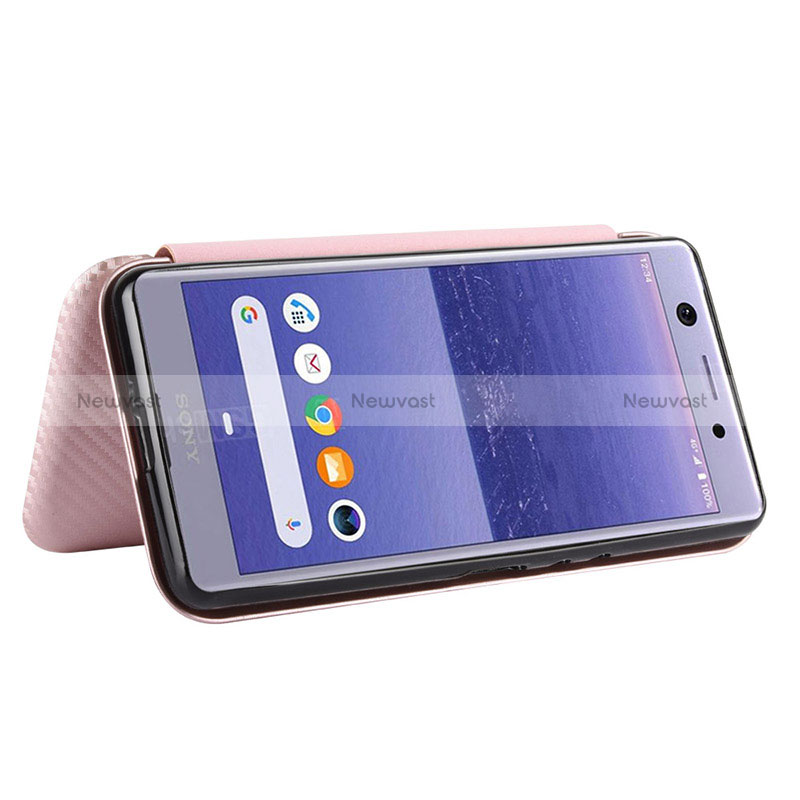 Leather Case Stands Flip Cover Holder L02Z for Sony Xperia Ace