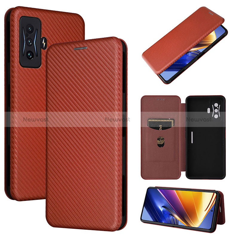 Leather Case Stands Flip Cover Holder L02Z for Xiaomi Poco F4 GT 5G