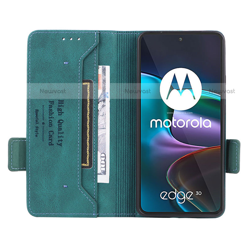 Leather Case Stands Flip Cover Holder L03Z for Motorola Moto Edge 30 5G