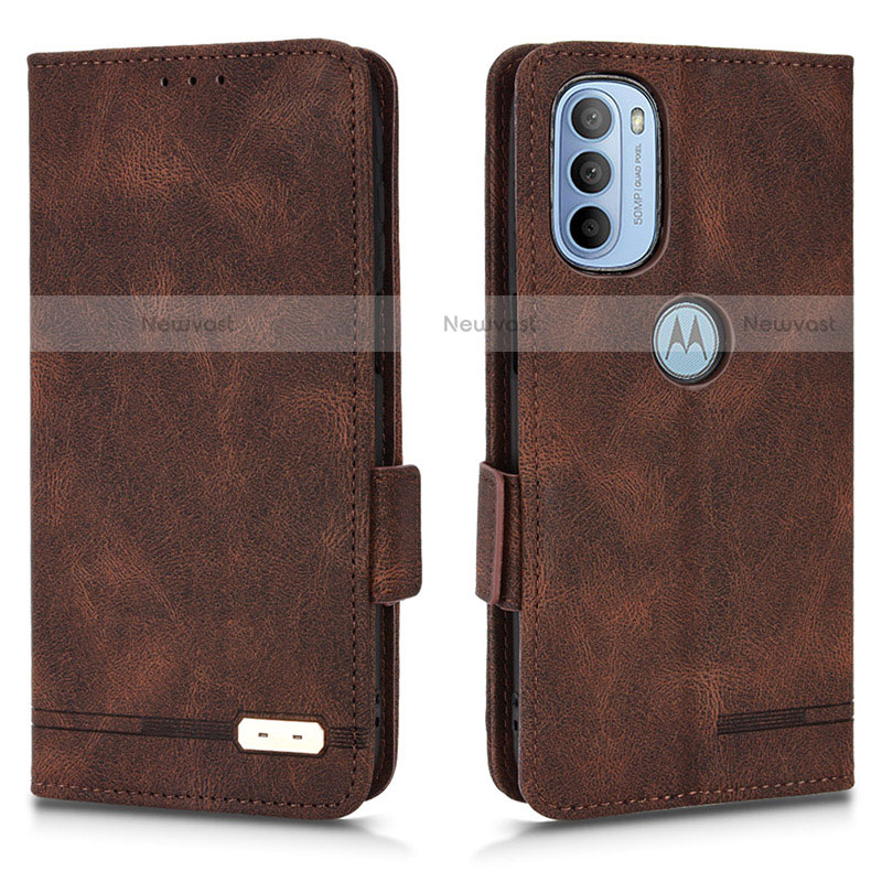 Leather Case Stands Flip Cover Holder L03Z for Motorola Moto G31