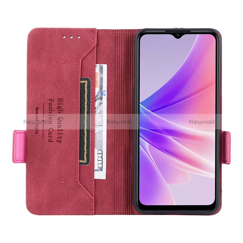 Leather Case Stands Flip Cover Holder L03Z for Oppo A56S 5G