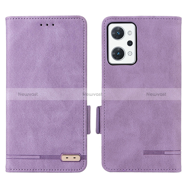 Leather Case Stands Flip Cover Holder L03Z for Oppo Reno7 A
