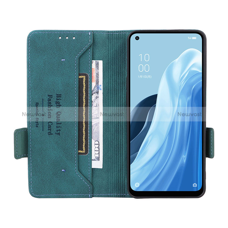 Leather Case Stands Flip Cover Holder L03Z for Oppo Reno7 A