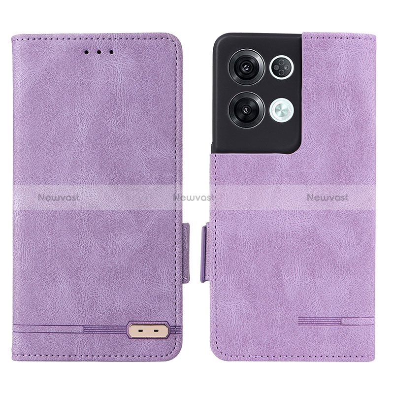 Leather Case Stands Flip Cover Holder L03Z for Oppo Reno8 Pro+ Plus 5G