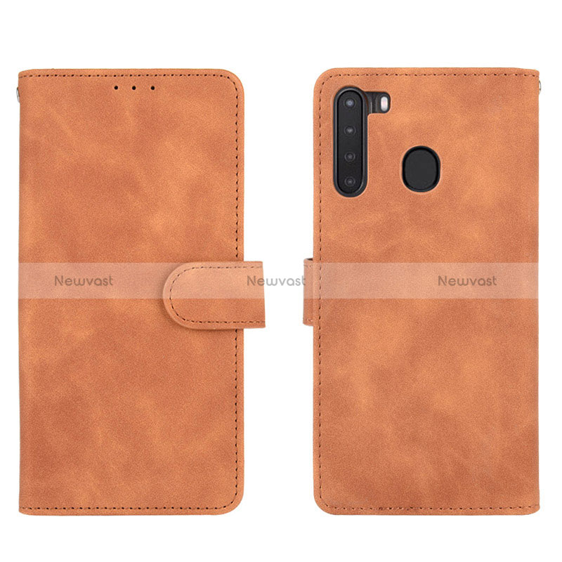 Leather Case Stands Flip Cover Holder L03Z for Samsung Galaxy A21