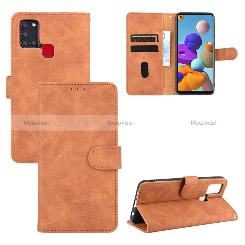 Leather Case Stands Flip Cover Holder L03Z for Samsung Galaxy A21s