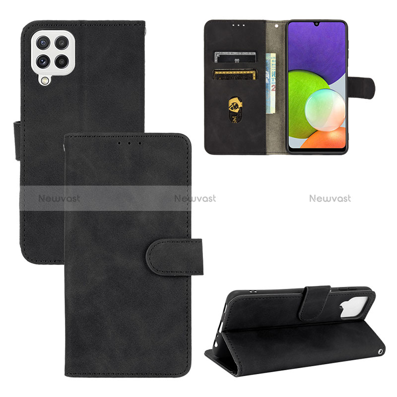 Leather Case Stands Flip Cover Holder L03Z for Samsung Galaxy A22 4G