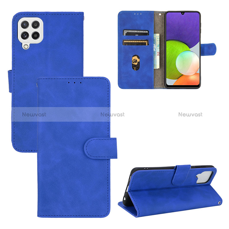 Leather Case Stands Flip Cover Holder L03Z for Samsung Galaxy A22 4G