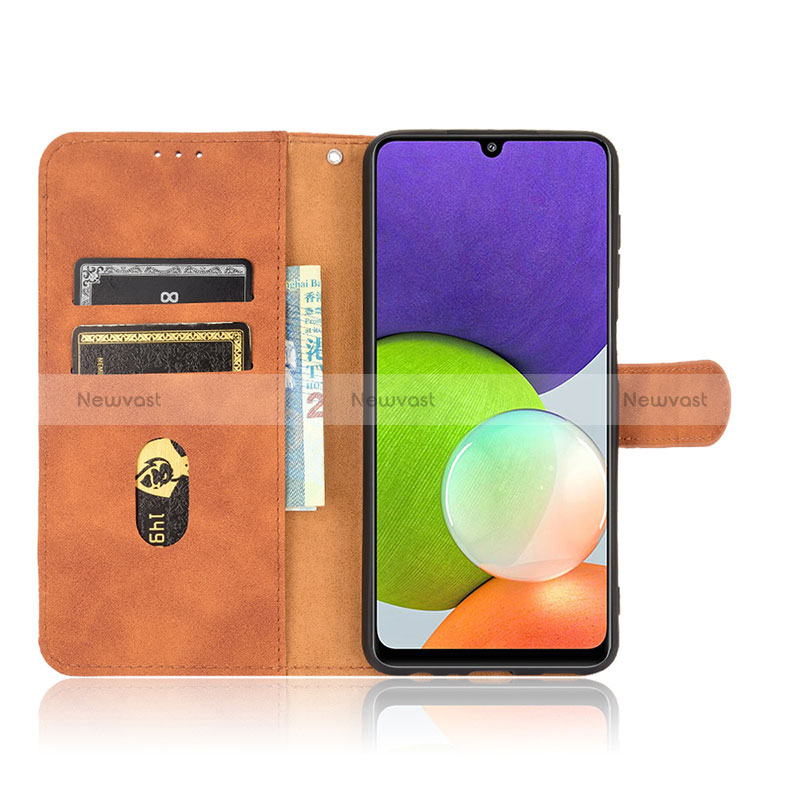 Leather Case Stands Flip Cover Holder L03Z for Samsung Galaxy A22 4G