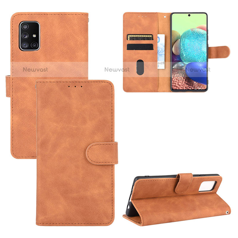 Leather Case Stands Flip Cover Holder L03Z for Samsung Galaxy A51 4G
