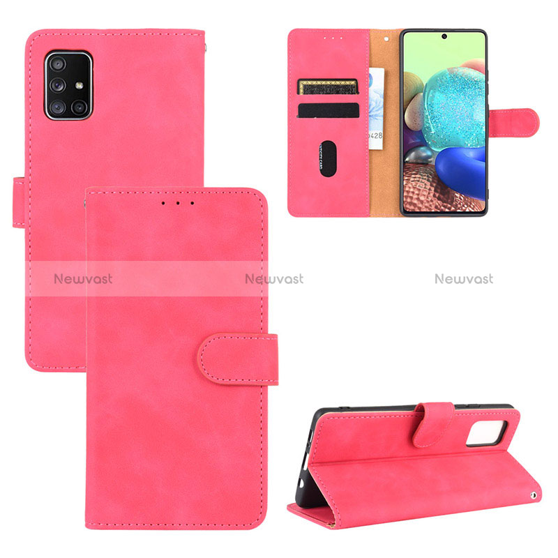 Leather Case Stands Flip Cover Holder L03Z for Samsung Galaxy A71 5G