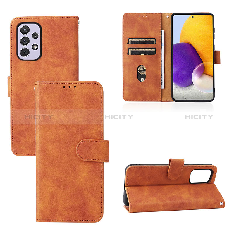 Leather Case Stands Flip Cover Holder L03Z for Samsung Galaxy A73 5G