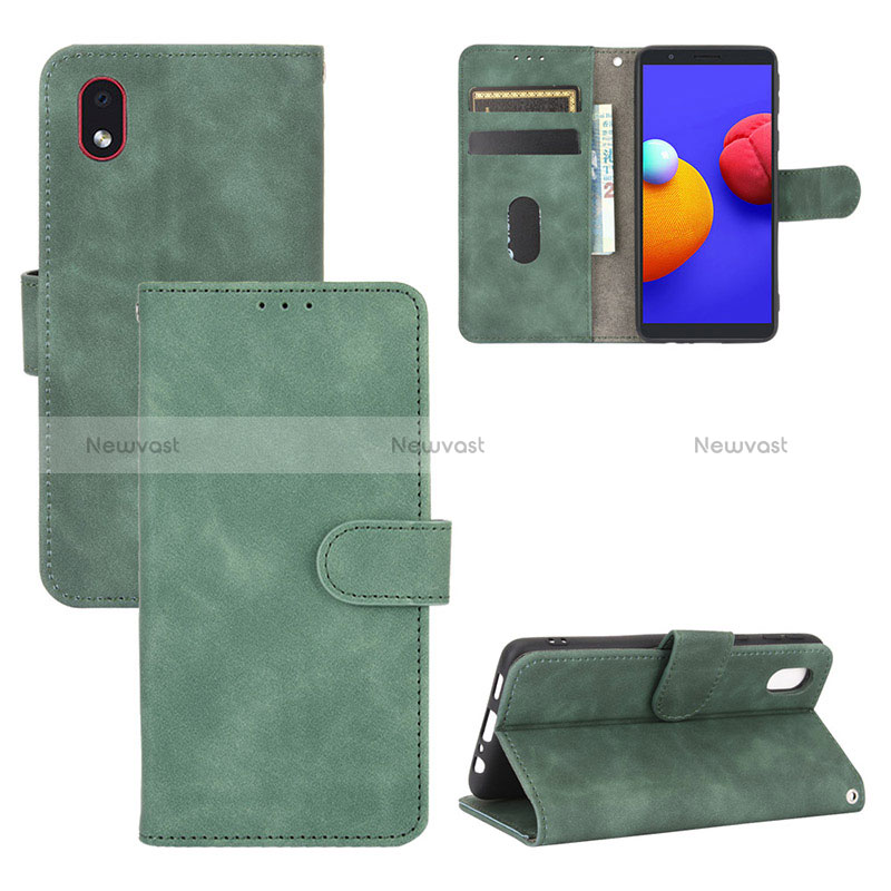 Leather Case Stands Flip Cover Holder L03Z for Samsung Galaxy M01 Core