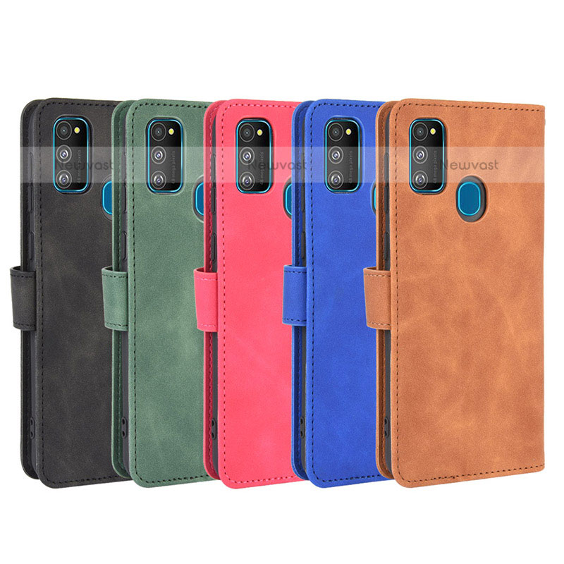 Leather Case Stands Flip Cover Holder L03Z for Samsung Galaxy M30s