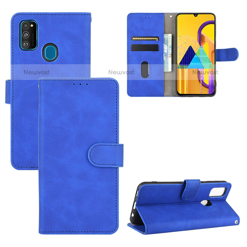 Leather Case Stands Flip Cover Holder L03Z for Samsung Galaxy M30s