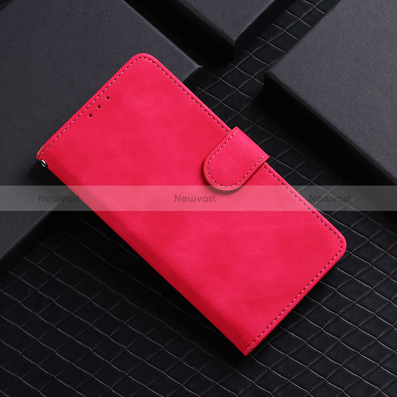 Leather Case Stands Flip Cover Holder L03Z for Xiaomi Mi 10T Lite 5G Hot Pink