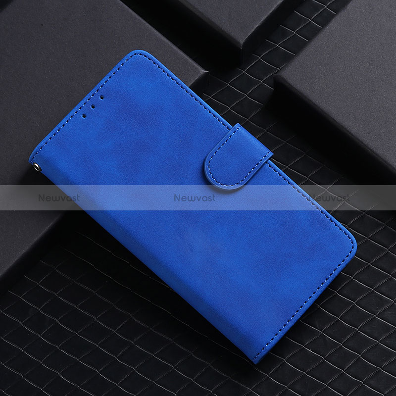 Leather Case Stands Flip Cover Holder L03Z for Xiaomi Mi 10T Pro 5G Blue