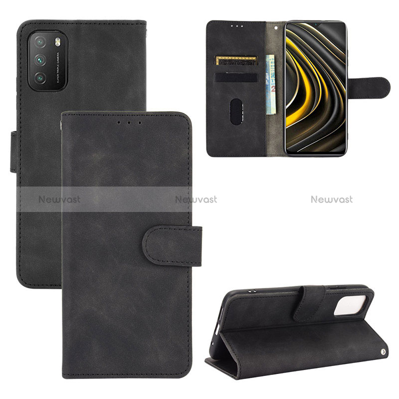 Leather Case Stands Flip Cover Holder L03Z for Xiaomi Poco M3