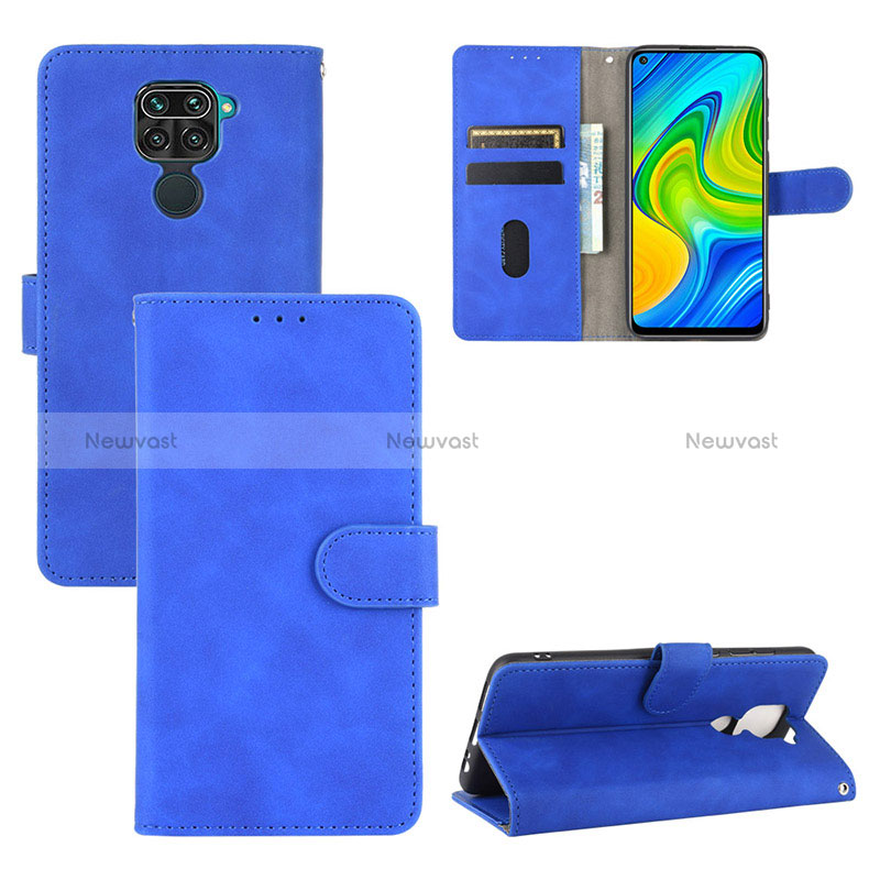 Leather Case Stands Flip Cover Holder L03Z for Xiaomi Redmi Note 9