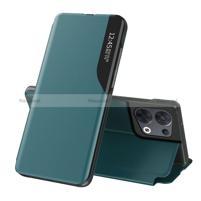Leather Case Stands Flip Cover Holder L04 for Oppo Reno9 5G