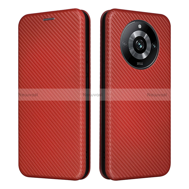 Leather Case Stands Flip Cover Holder L04Z for Realme 11 Pro 5G