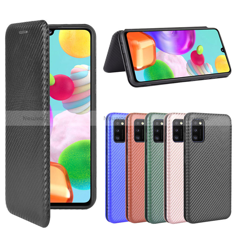 Leather Case Stands Flip Cover Holder L04Z for Samsung Galaxy A41