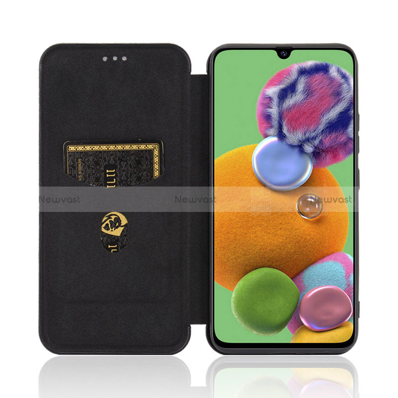 Leather Case Stands Flip Cover Holder L04Z for Samsung Galaxy A90 5G