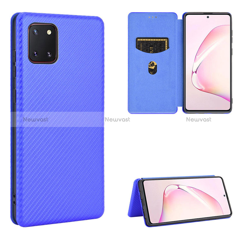 Leather Case Stands Flip Cover Holder L04Z for Samsung Galaxy M60s