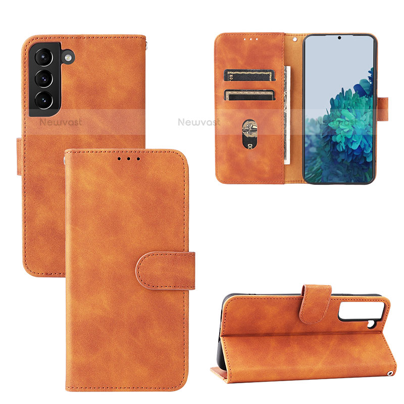 Leather Case Stands Flip Cover Holder L04Z for Samsung Galaxy S21 5G