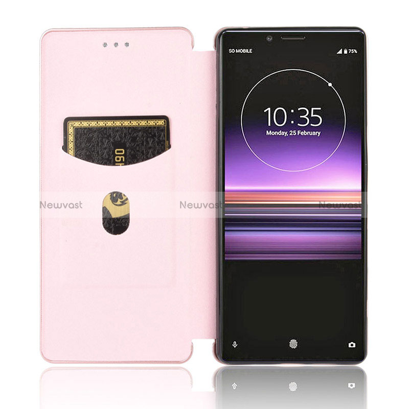 Leather Case Stands Flip Cover Holder L04Z for Sony Xperia 1