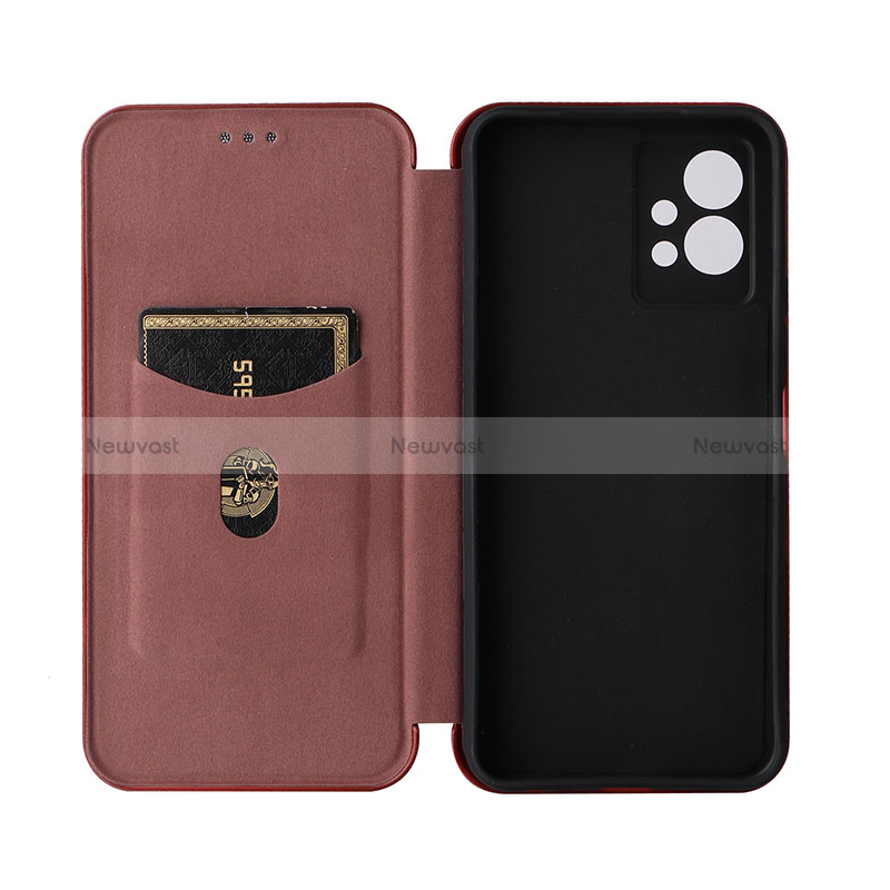 Leather Case Stands Flip Cover Holder L04Z for Vivo iQOO Z6 5G