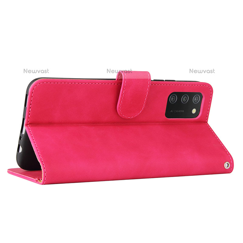 Leather Case Stands Flip Cover Holder L05Z for Samsung Galaxy A02s