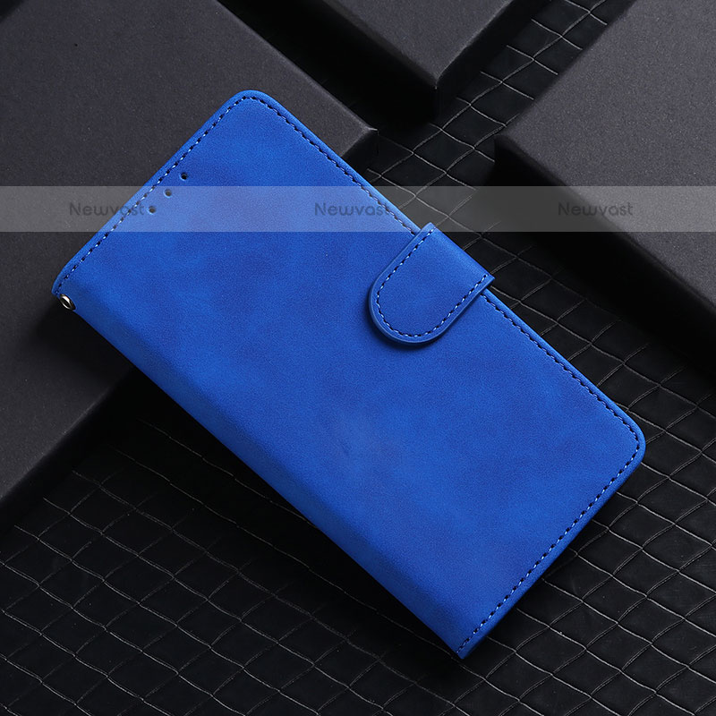 Leather Case Stands Flip Cover Holder L05Z for Samsung Galaxy A42 5G Blue