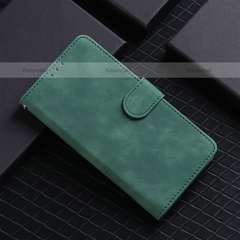 Leather Case Stands Flip Cover Holder L05Z for Samsung Galaxy A42 5G Green
