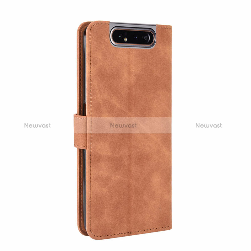 Leather Case Stands Flip Cover Holder L05Z for Samsung Galaxy A80