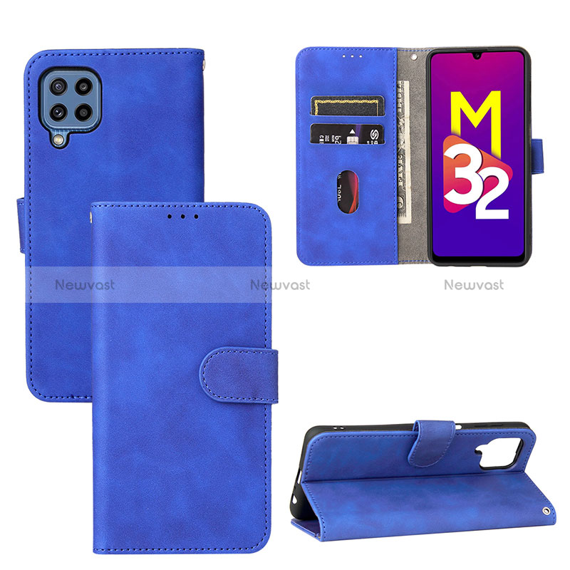 Leather Case Stands Flip Cover Holder L05Z for Samsung Galaxy M32 4G