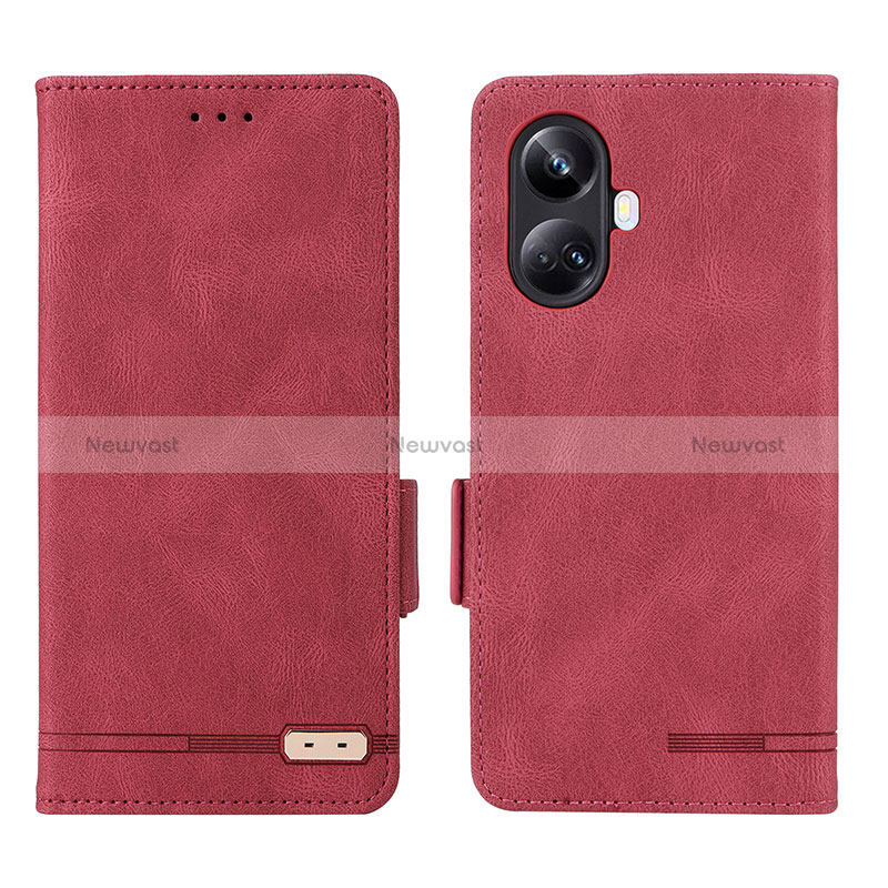 Leather Case Stands Flip Cover Holder L06Z for Realme 10 Pro+ Plus 5G