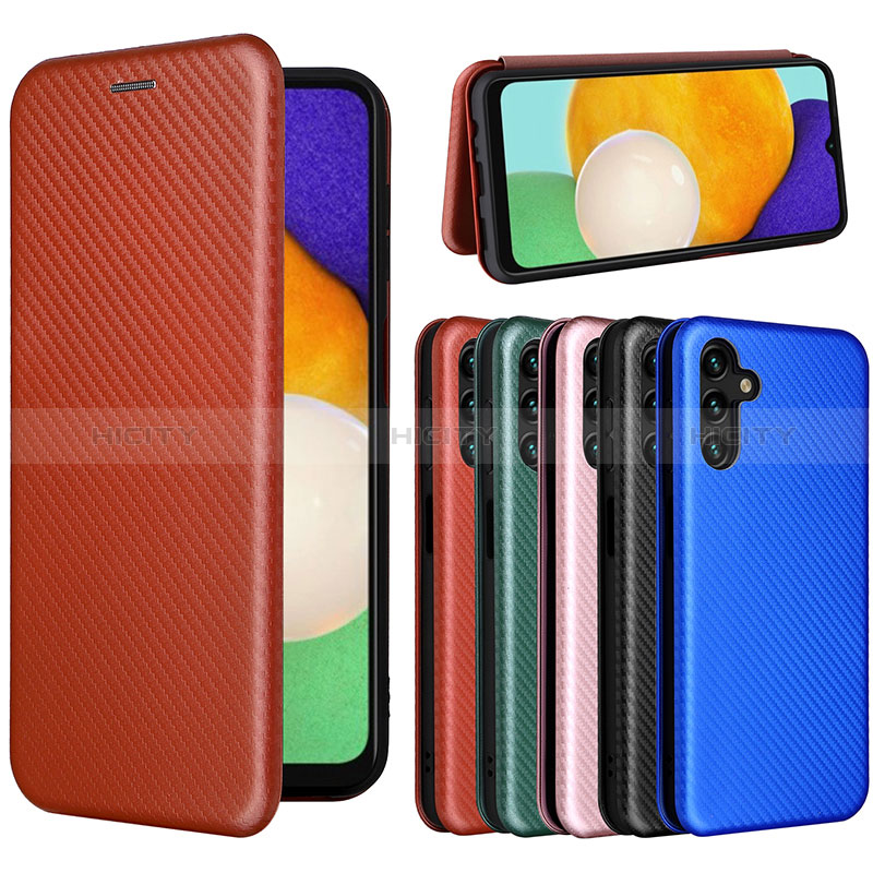 Leather Case Stands Flip Cover Holder L06Z for Samsung Galaxy A04s