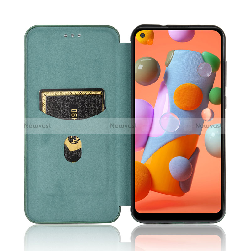 Leather Case Stands Flip Cover Holder L06Z for Samsung Galaxy A11