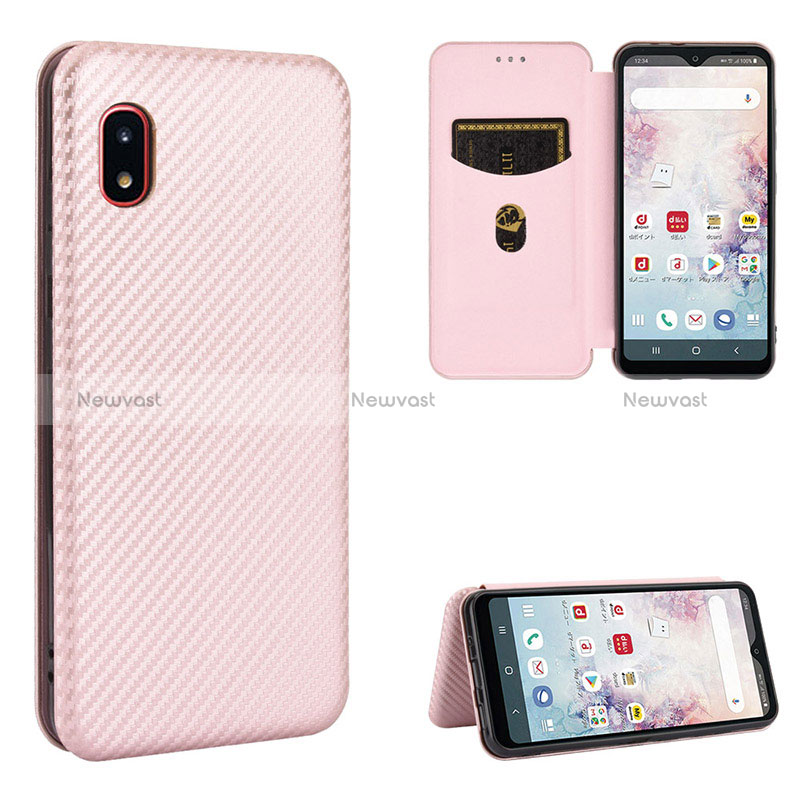 Leather Case Stands Flip Cover Holder L06Z for Samsung Galaxy A20 SC-02M SCV46