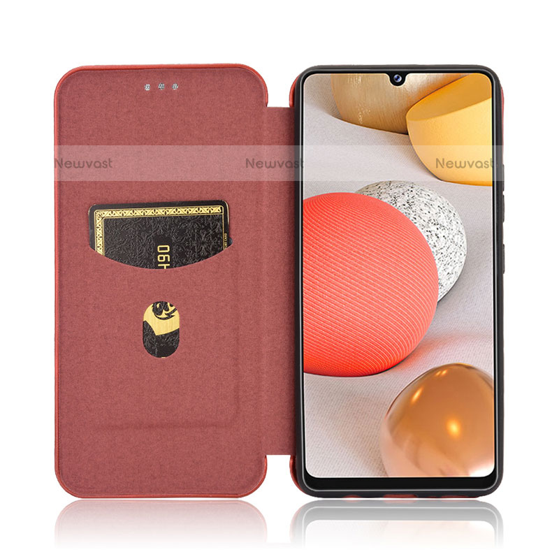 Leather Case Stands Flip Cover Holder L06Z for Samsung Galaxy A42 5G