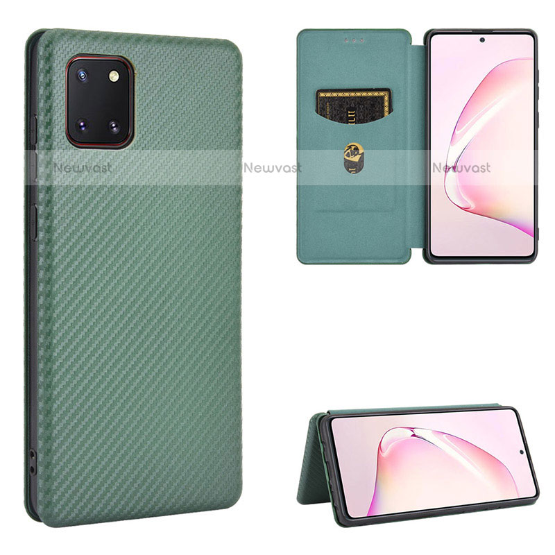 Leather Case Stands Flip Cover Holder L06Z for Samsung Galaxy Note 10 Lite