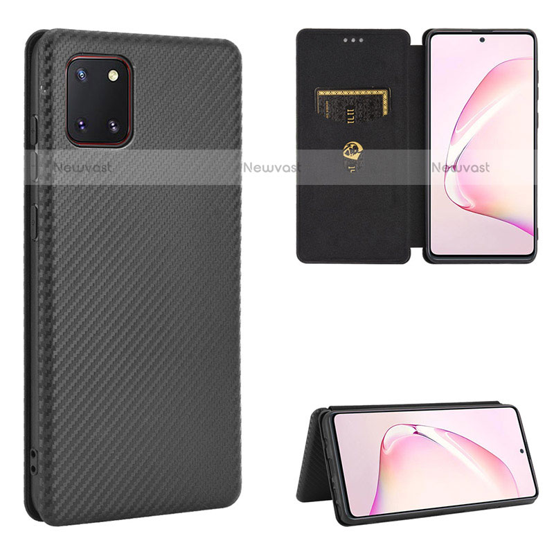 Leather Case Stands Flip Cover Holder L06Z for Samsung Galaxy Note 10 Lite