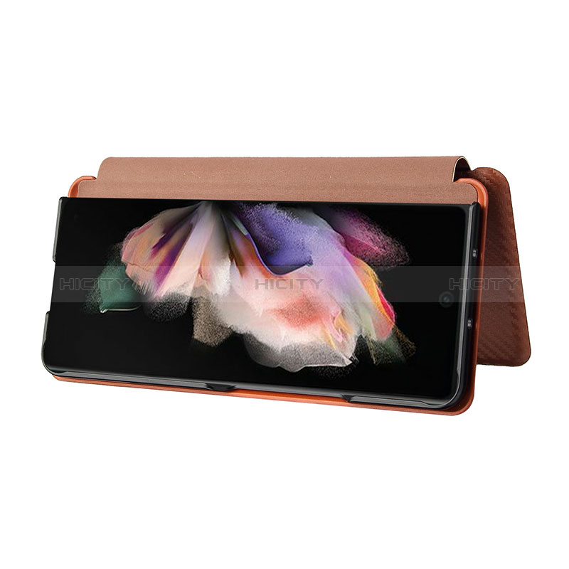 Leather Case Stands Flip Cover Holder L06Z for Samsung Galaxy Z Fold4 5G