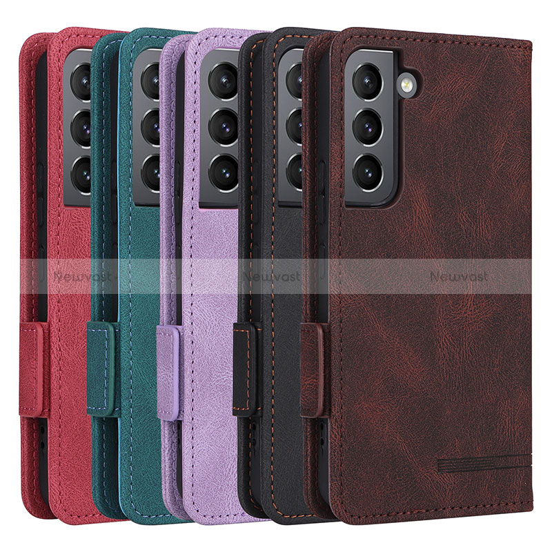 Leather Case Stands Flip Cover Holder L07Z for Samsung Galaxy S24 5G