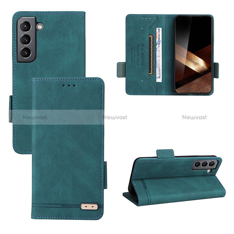 Leather Case Stands Flip Cover Holder L07Z for Samsung Galaxy S24 5G