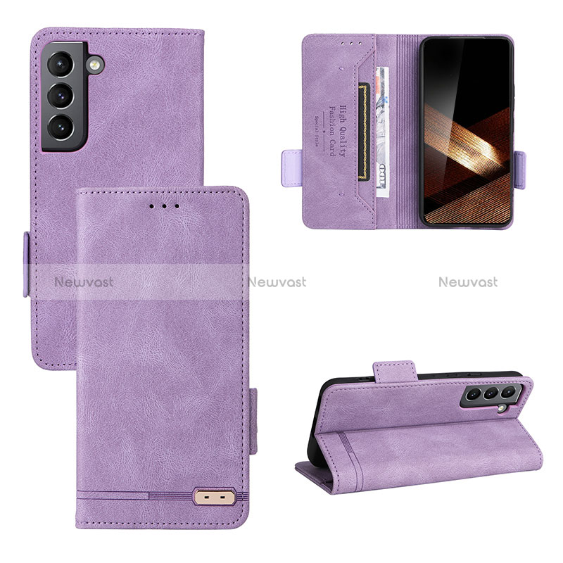 Leather Case Stands Flip Cover Holder L07Z for Samsung Galaxy S24 5G