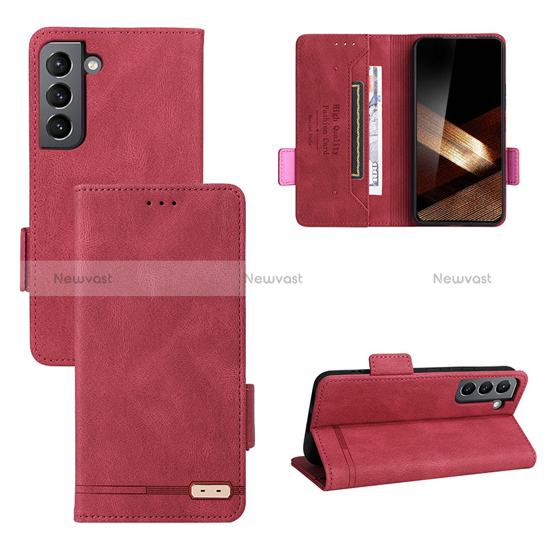 Leather Case Stands Flip Cover Holder L07Z for Samsung Galaxy S24 5G