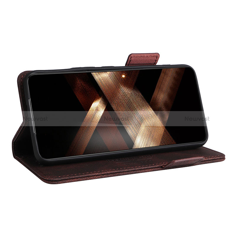 Leather Case Stands Flip Cover Holder L07Z for Samsung Galaxy S24 5G