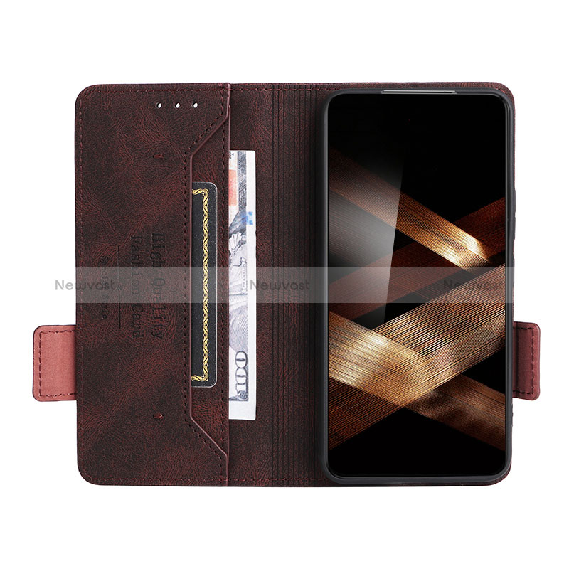 Leather Case Stands Flip Cover Holder L07Z for Samsung Galaxy S24 5G
